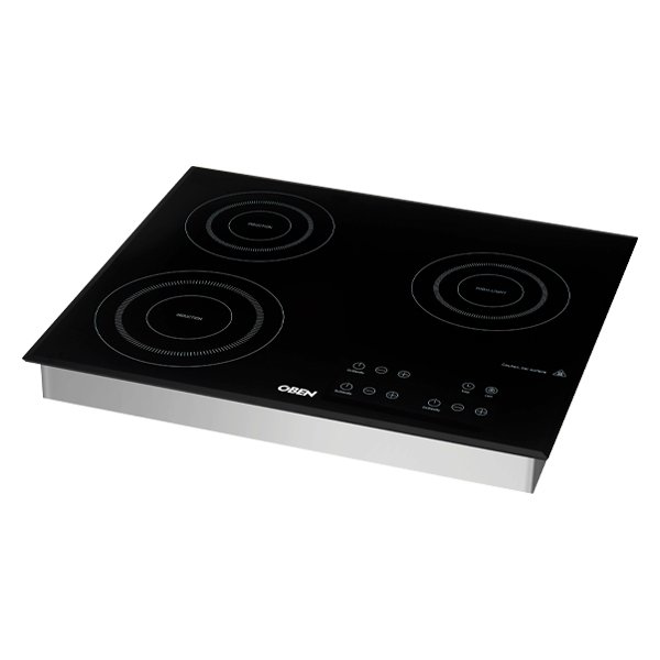 Bếp điện từ 3 vùng nấu 2 từ 1 hồng ngoại OB11101