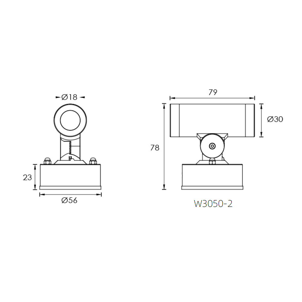 W3050-2-2x1W