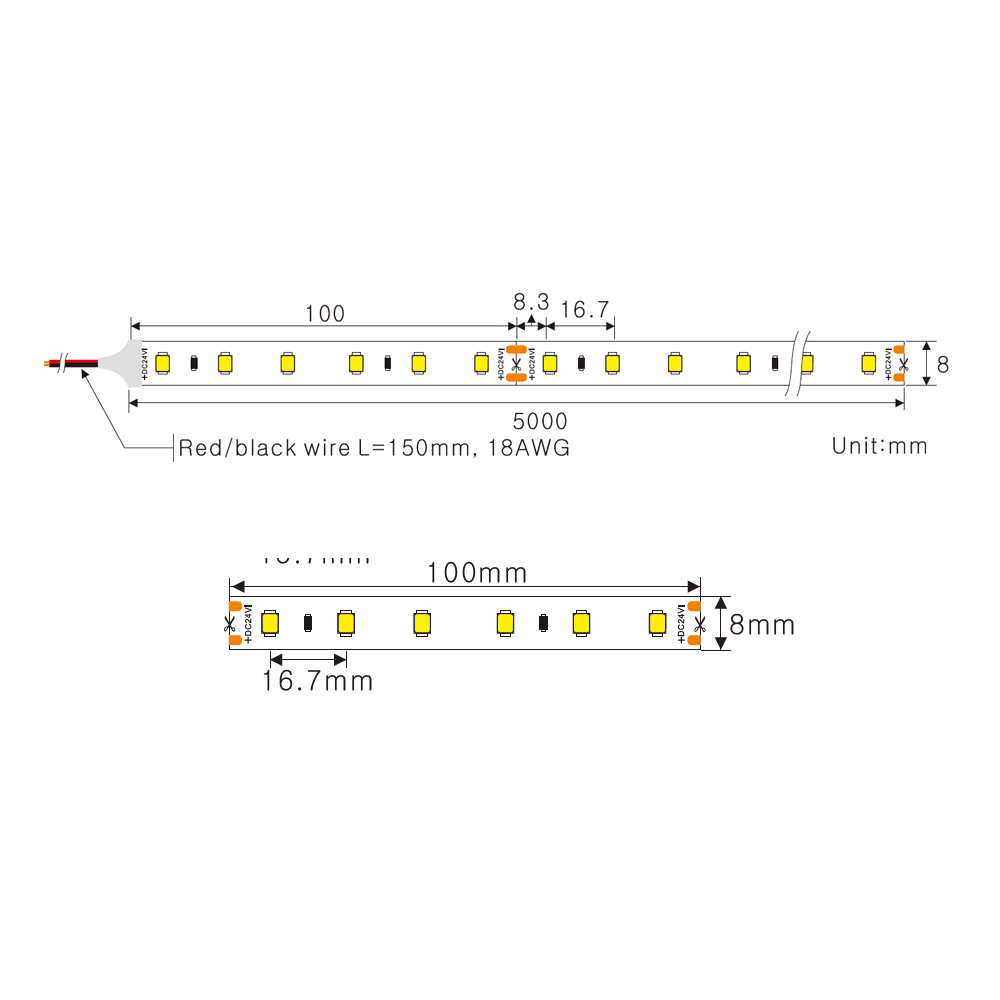 LY60-S2835Wxx-W24-IP68-12W